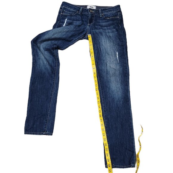 Paige Jimmy Jimmy Skinny Distressed Premium Denim Size 24 - Picture 8 of 9